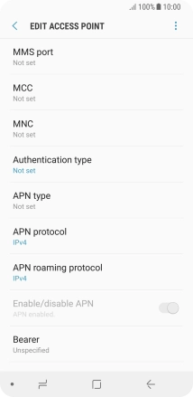 Press MMS port.