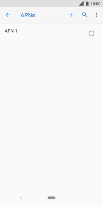 Press the new data connection icon.