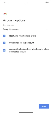 Press the drop down list below 'Sync frequency:'.