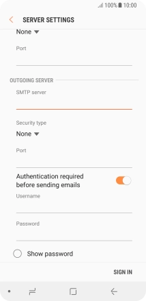 Press the drop down list below 'Security type'.
