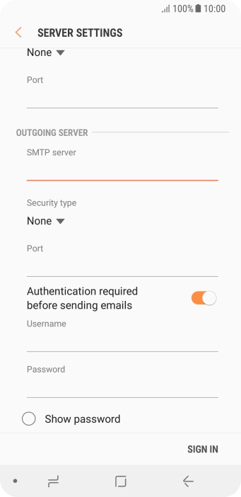 Press the drop down list below 'Security type'.