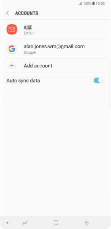 Press the indicator next to 'Auto sync data'.