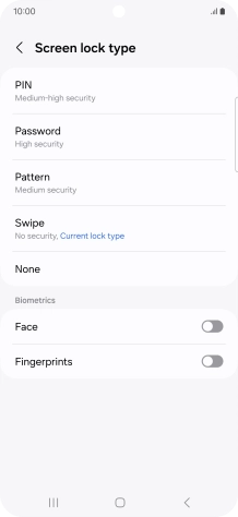 Press Fingerprints.