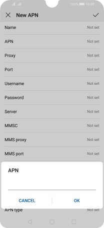 Key in mobile.o2.co.uk and press OK.
