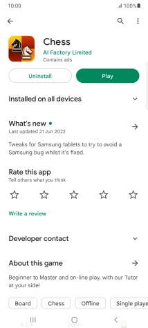 Press Uninstall.