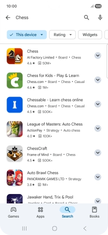 Press the required app.