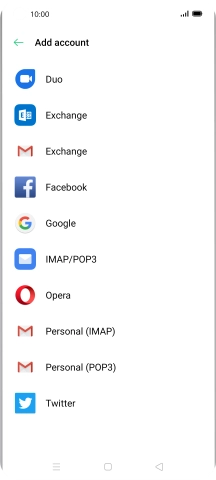 Press IMAP/POP3.