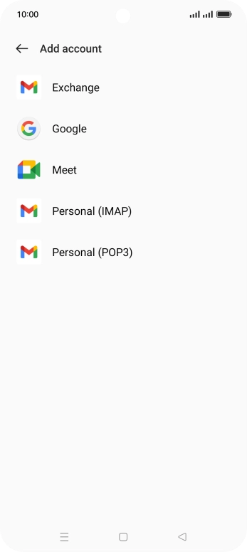 Press Google.