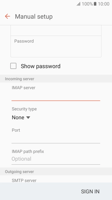 Press the drop down list below 'Security type'.