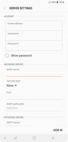 Press the drop down list below 'Security type'.