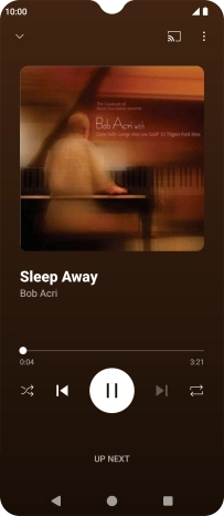 Press arrow right to go to the next audio file.