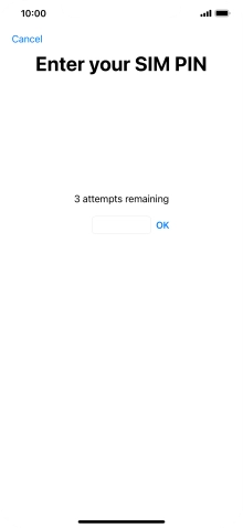 If your SIM is locked, key in your SIM PIN and press OK. The default SIM PIN is 0000.