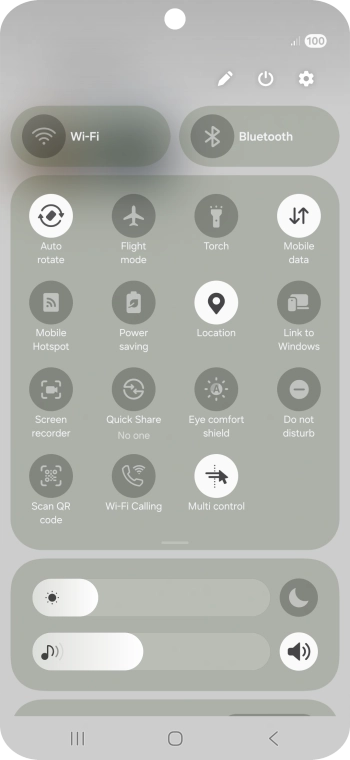 Press the screen recording icon.