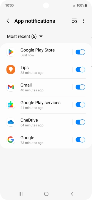 Press the drop down list. Press the drop down list.
