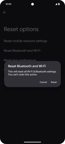 Press Reset.