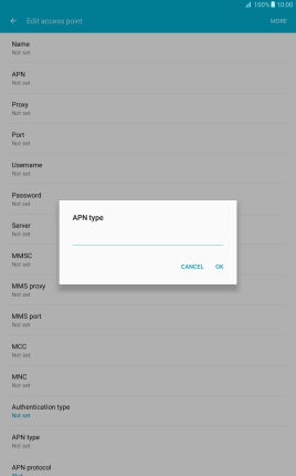 Key in mms and press OK.