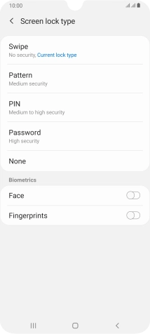 Press Fingerprints.