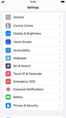 Press Display & Brightness.