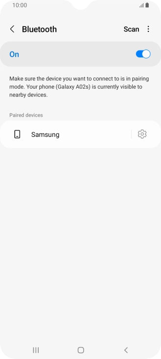Press the Home key to return to the home screen.