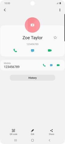 Press the Home key to return to the home screen.