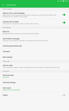 Press More settings.