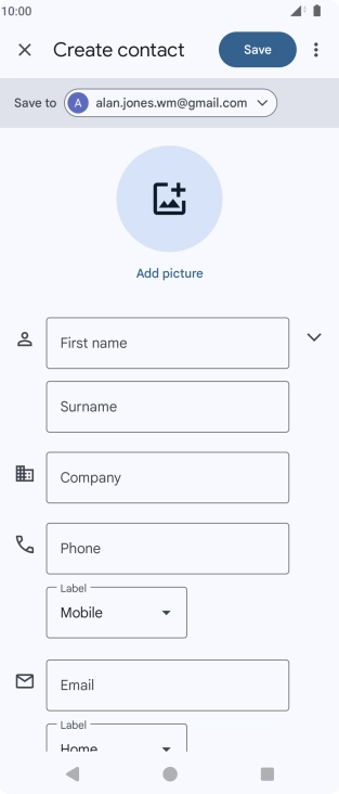 Press the drop down list next to 'Save to'.