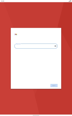 Press the field below 'Password' and key in the password for your email account.