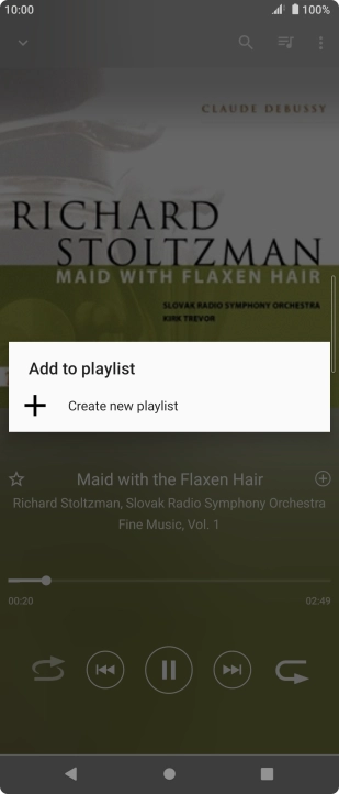 Press Create new playlist.