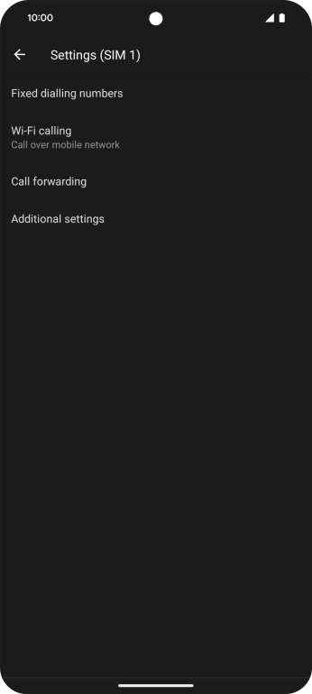 Press Additional settings.