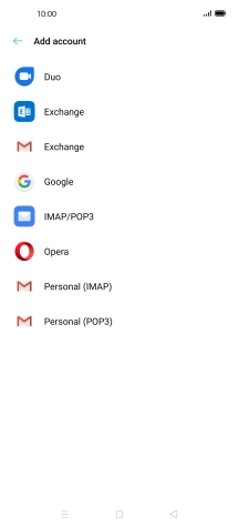 Press IMAP/POP3.