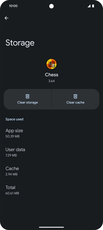 Press Clear cache.