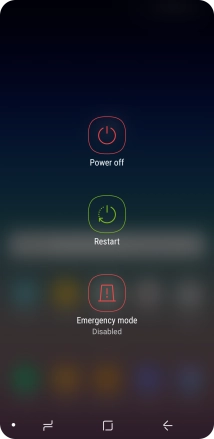Press Power off.