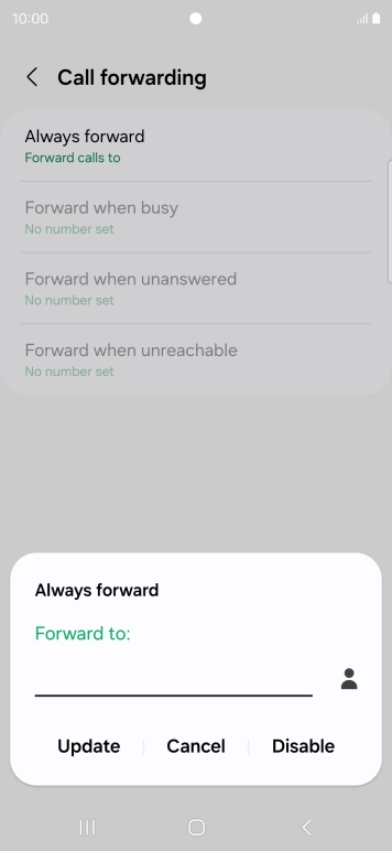 Press Disable.