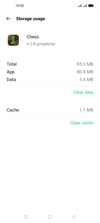 Press Clear cache.