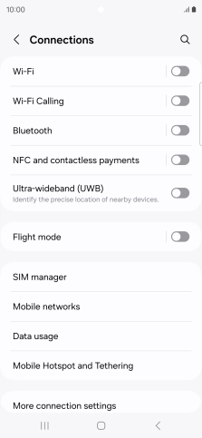 Press Wi-Fi.