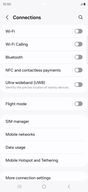 Press Wi-Fi.