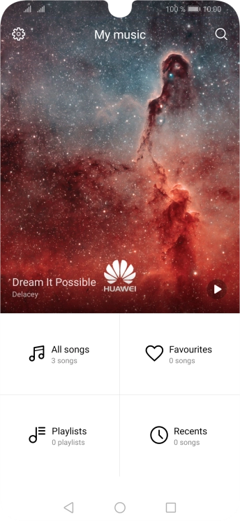 Press All songs.