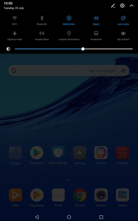 Press Airplane mode to turn the function on or off.