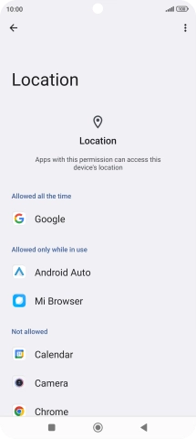 Press the required app.