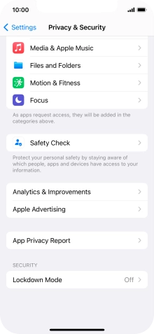 Press App Privacy Report.
