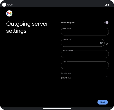 Press the indicator next to 'Require sign-in' to turn on the function.