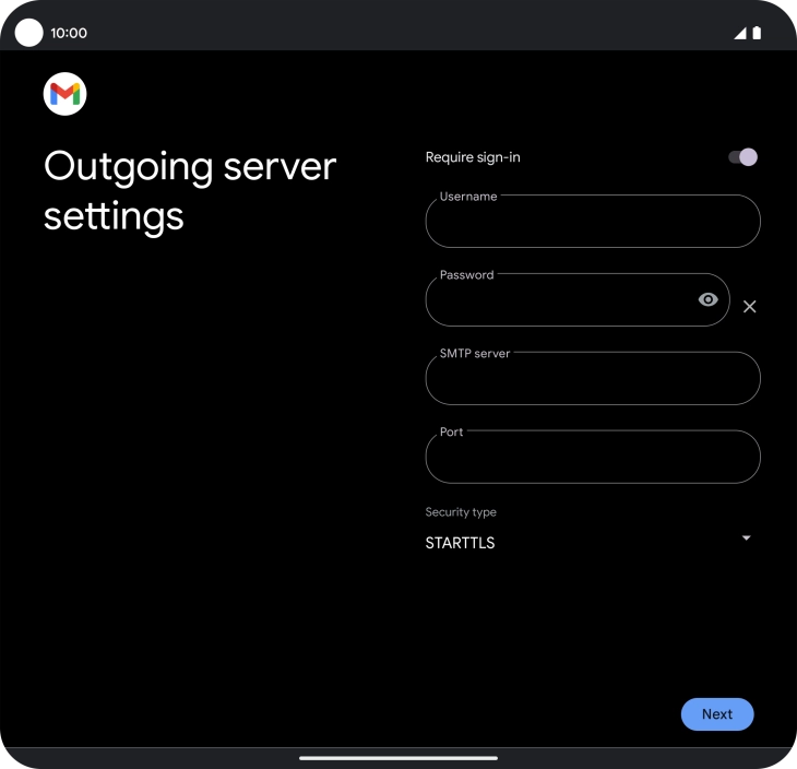 Press the indicator next to 'Require sign-in' to turn on the function.