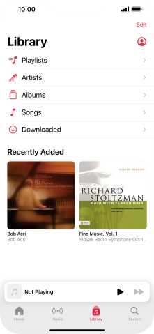 Press Playlists.