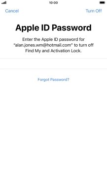 Press Turn Off.