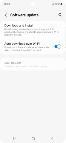 Press Download and install. If a new software version is available, it's displayed. Follow the instructions on the screen to update the phone software.