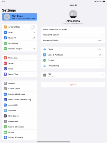 Slide your finger upwards starting from the bottom of the screen to return to the home screen.
