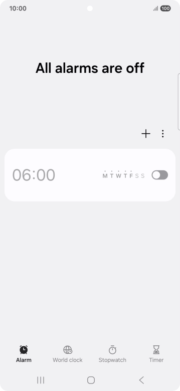 Press the Home key to return to the home screen.