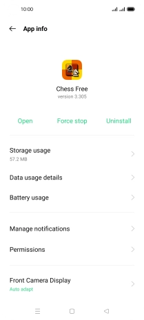 Press Storage usage.