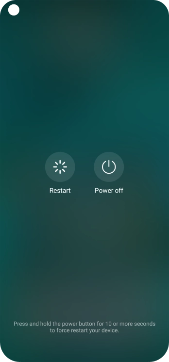 Press Power off.