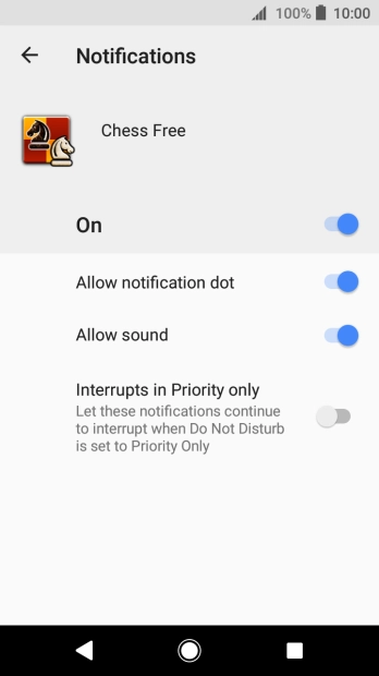 Press the indicator to turn the function on or off.